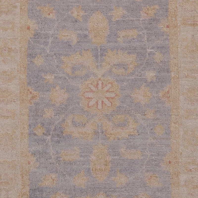 Ziegler Teppich 60x297cm - Orientteppich - hellblau