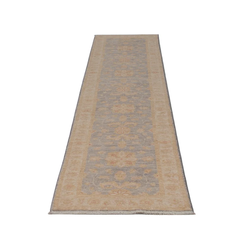 Ziegler Teppich 60x297cm - Orientteppich - hellblau