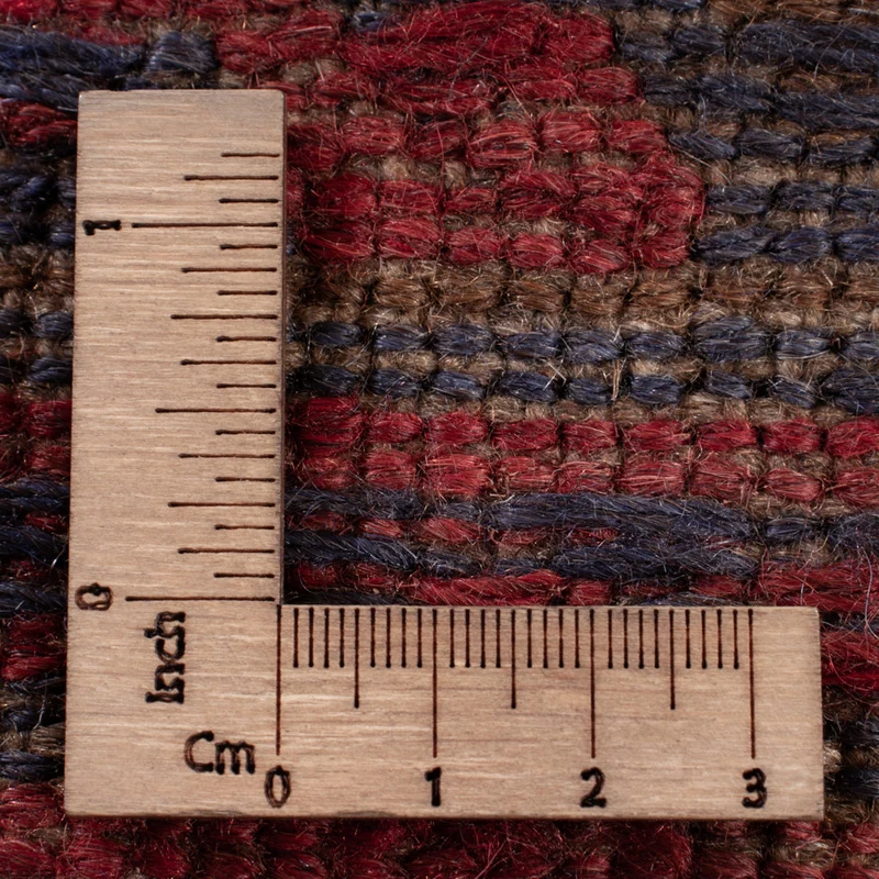 Kelim Afghan Teppich 141x175cm - dunkelrot
