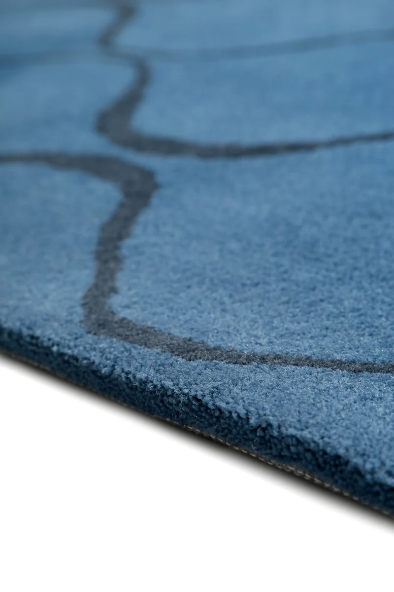 Esprit Teppich 170x240 Blau Muster