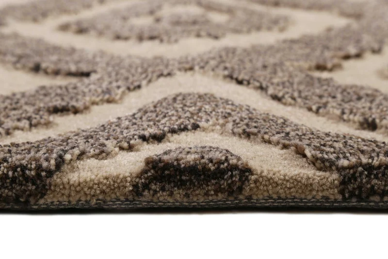 Esprit Teppich Taupe Braun aus Wolle "Africa Ethnic"