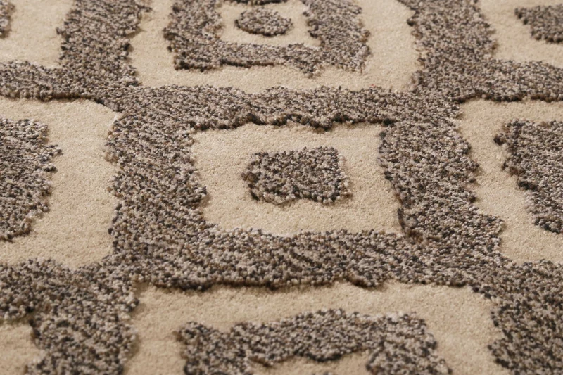 Esprit Teppich Taupe Braun aus Wolle "Africa Ethnic"