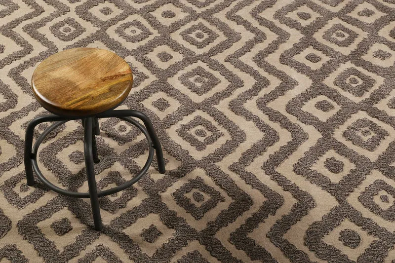 Esprit Teppich Taupe Braun aus Wolle "Africa Ethnic"