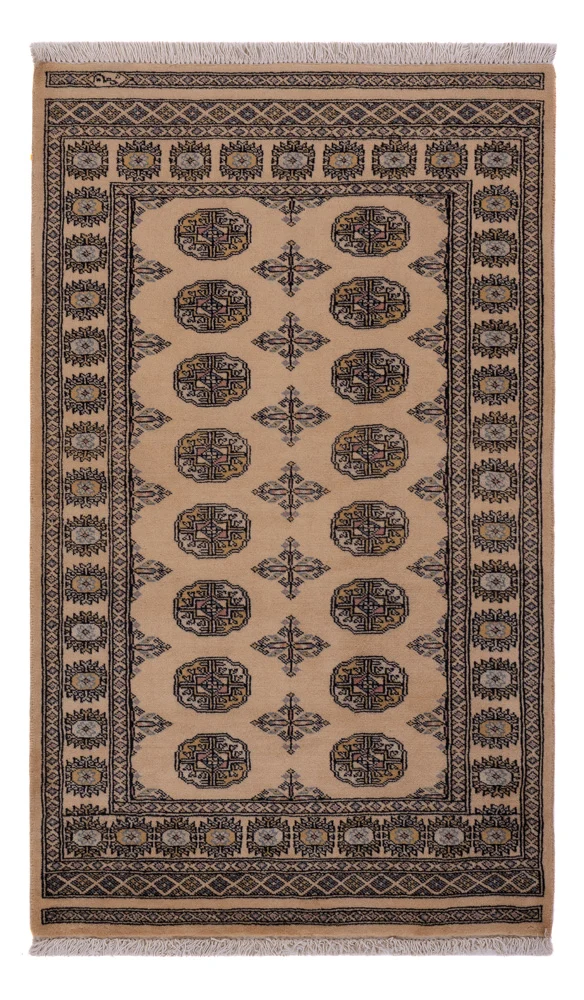 Pakistan Teppich 96x164cm - Orientteppich - beige