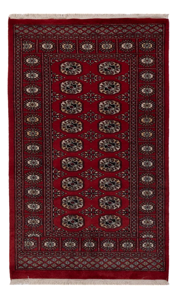 Pakistan Teppich 93x154cm - Orientteppich - rot