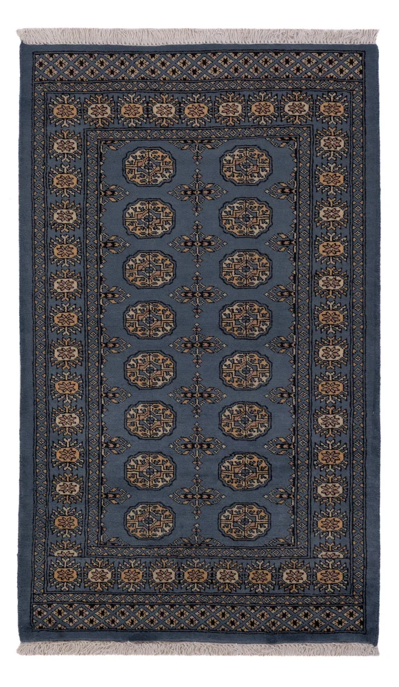 Pakistan Teppich 94x159cm - Orientteppich - blau