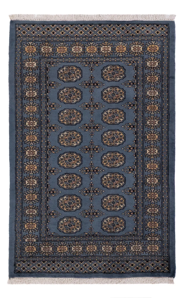 Pakistan Teppich 94x151cm - Orientteppich - blau