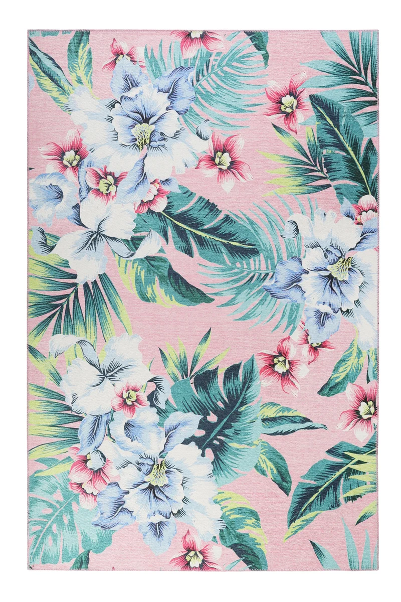 Accessorize Teppich 160x230 Pink Blumenmuster