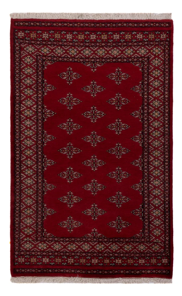 Pakistan Teppich 95x151cm - Orientteppich - rot