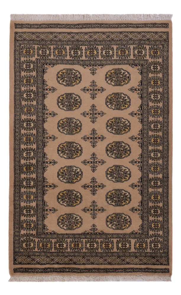 Pakistan Teppich 97x151cm - Orientteppich - beige