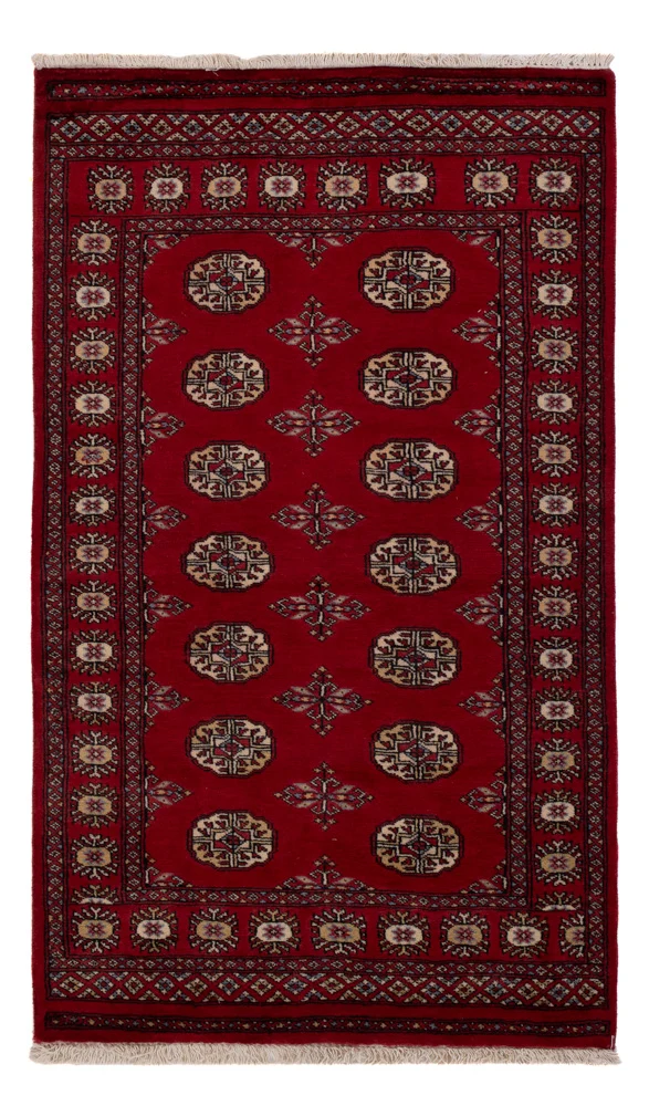 Pakistan Teppich 93x160cm - Orientteppich - rot