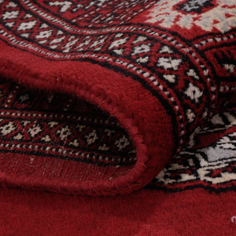 Pakistan Teppich 96x147cm - Orientteppich - rot