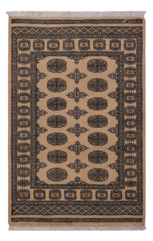 Pakistan Teppich 95x148cm - Orientteppich - rot