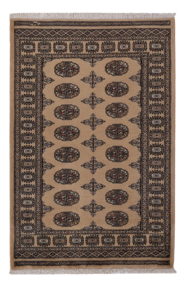 Pakistan Teppich 97x152cm - Orientteppich - beige