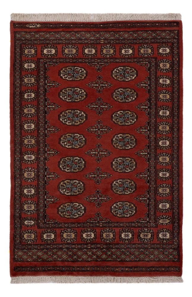 Pakistan Teppich 94x140cm - Orientteppich - rot