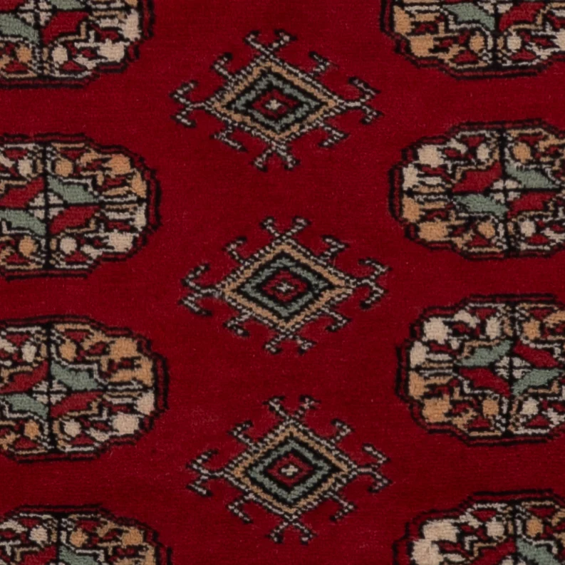 Pakistan Teppich 95x141cm - Orientteppich - rot