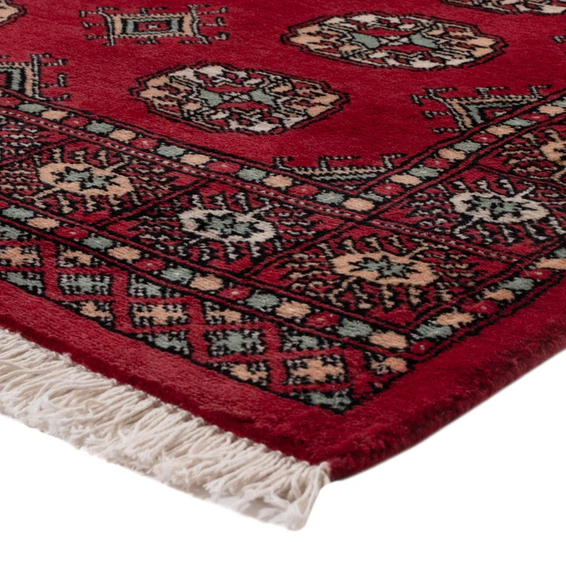 Pakistan Teppich 95x141cm - Orientteppich - rot