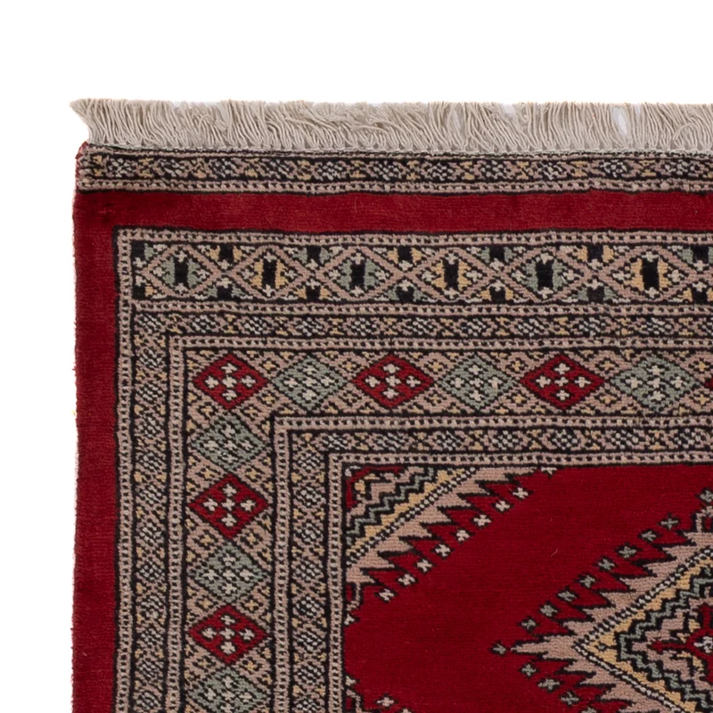 Pakistan Teppich 93x148cm - Orientteppich - rot