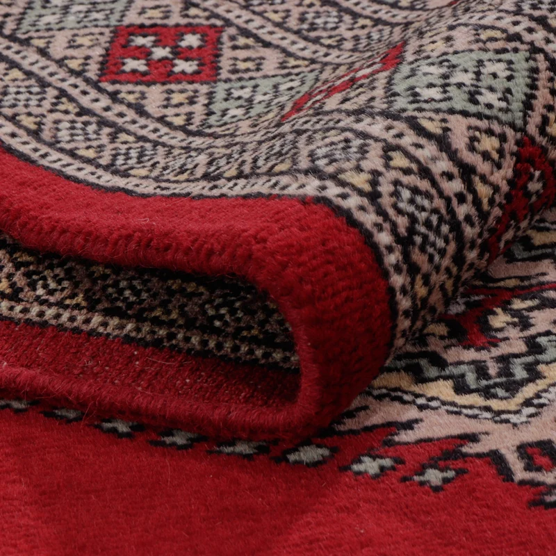 Pakistan Teppich 93x148cm - Orientteppich - rot
