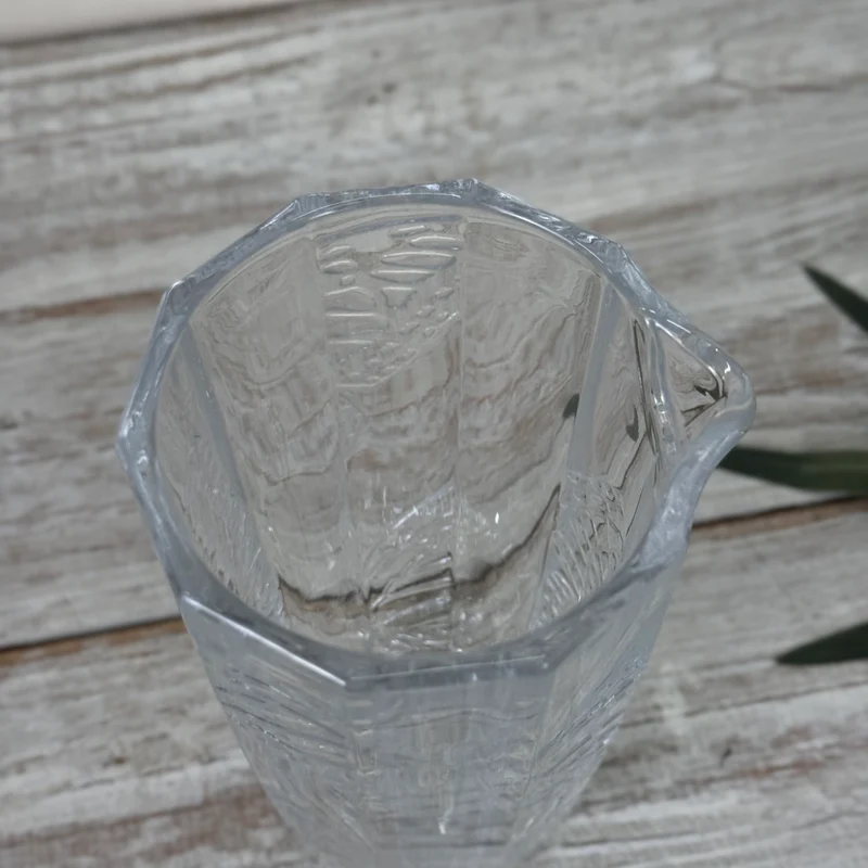Glaskrug 650ml Glas Karaffe Transparent Ausgießer Krug Deko