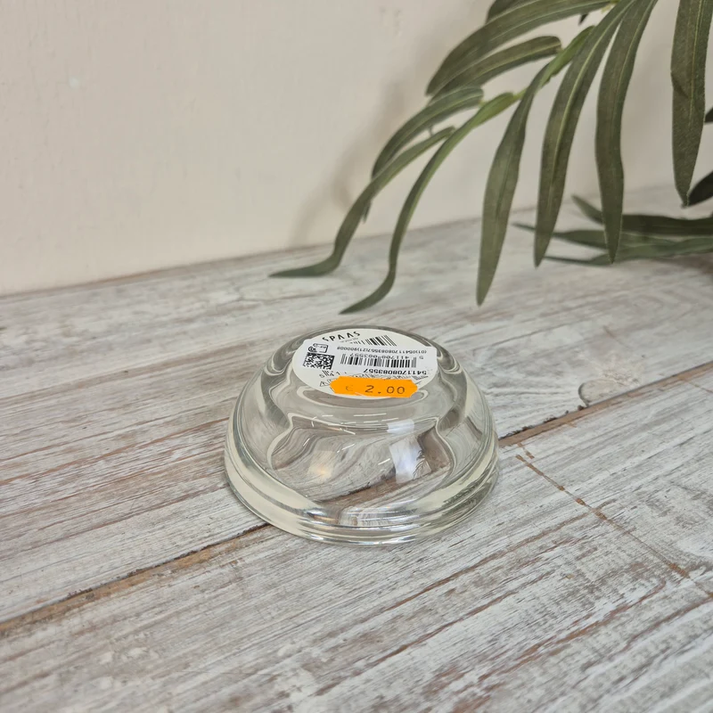 Glas Teelichthalter Klar Rund Deko Neuware