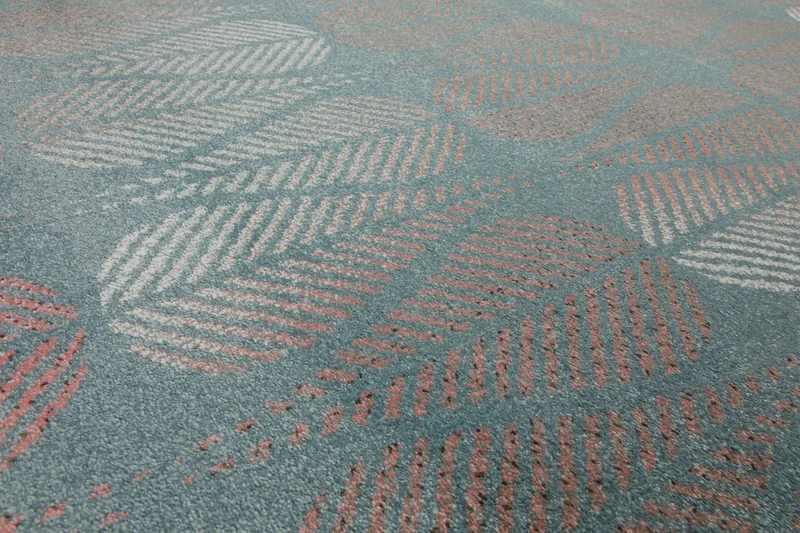 160x230 Teppich Wohnzimmer Blau Tropfen