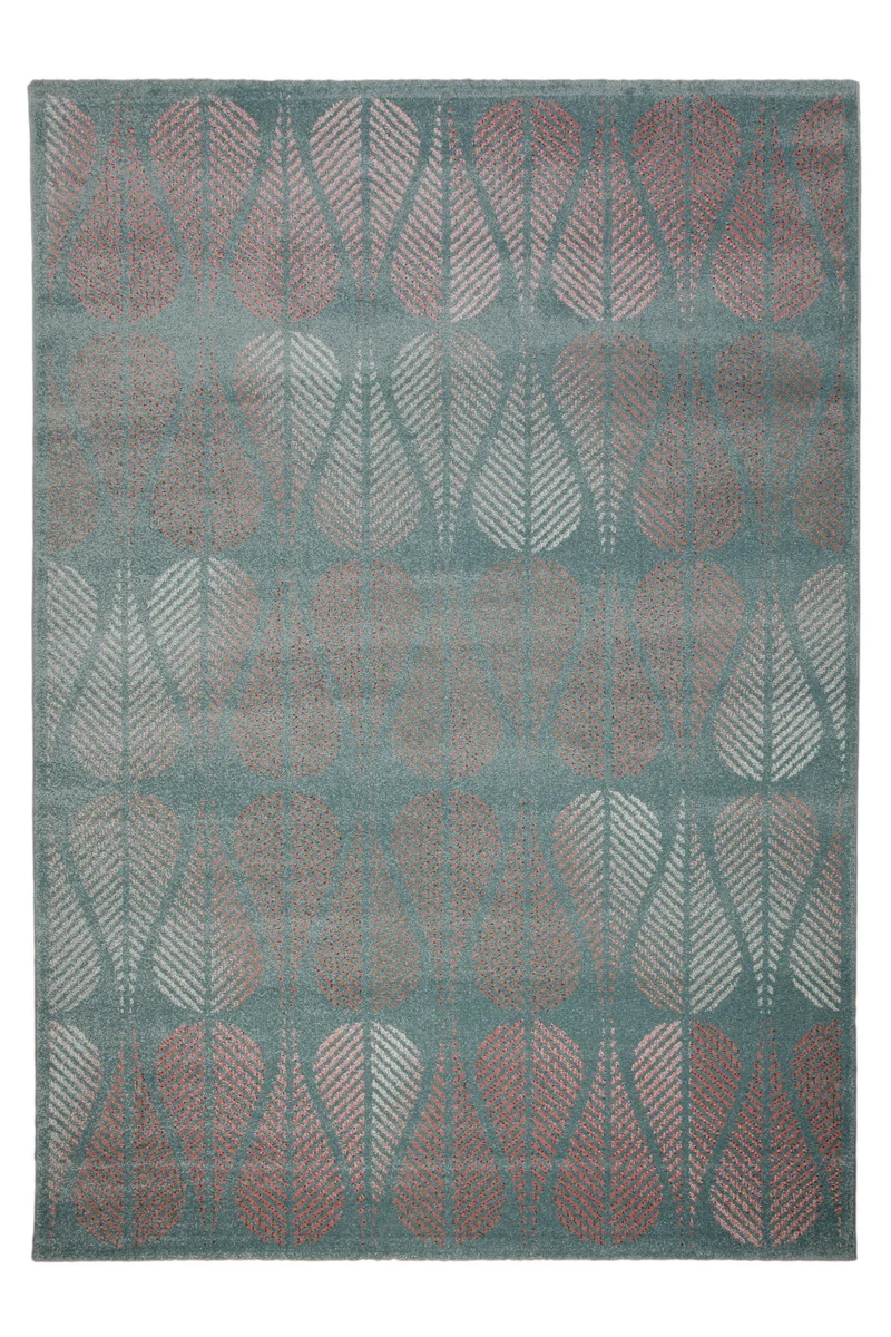 160x230 Teppich Wohnzimmer Blau Tropfen