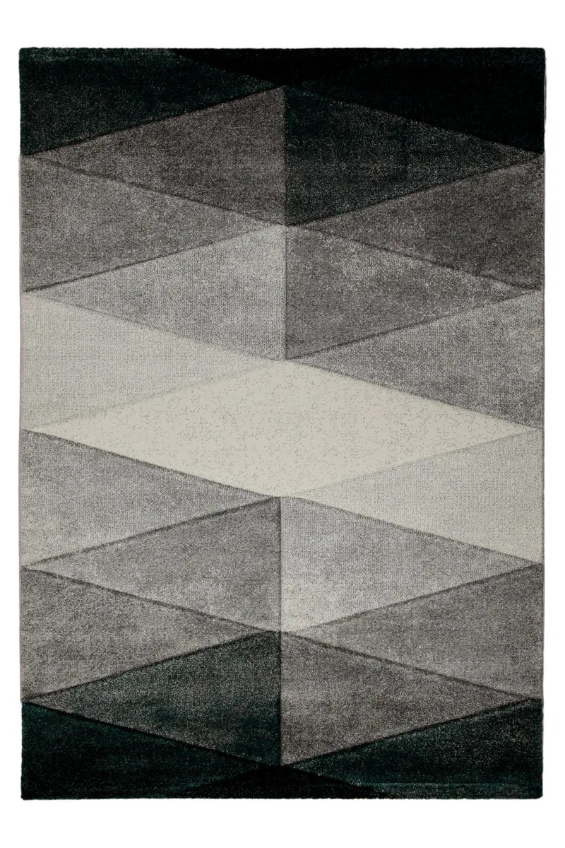 Teppich 160x230 Wohnzimmer Farbverlauf Schwarz