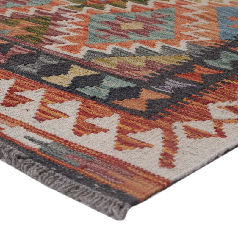 Kelim Maimene Teppich 85x132cm - mehrfarbig