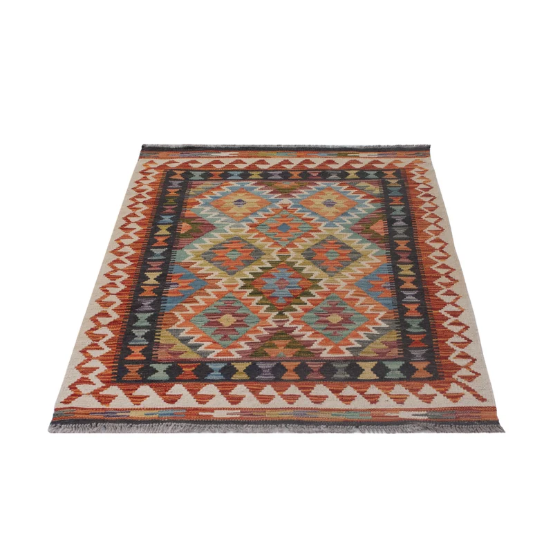 Kelim Maimene Teppich 85x132cm - mehrfarbig
