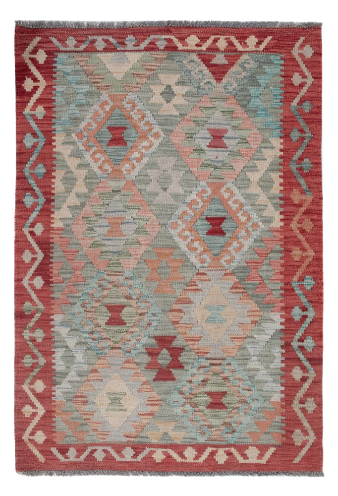 Kelim Maimene Teppich 86x123cm - mehrfarbig
