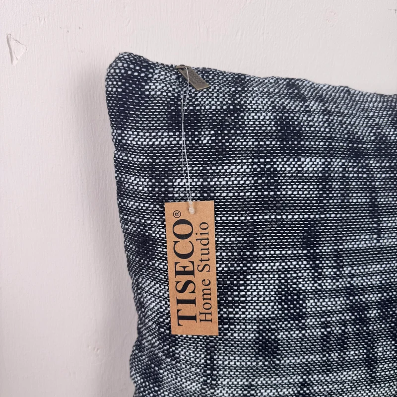 Tiseco Home Studio Kissen Schwarz Weiß 45x45 Neuware