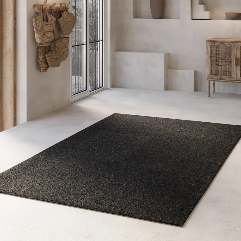 Kurzflorteppich Anthrazit "Nova" WECONhome Basics