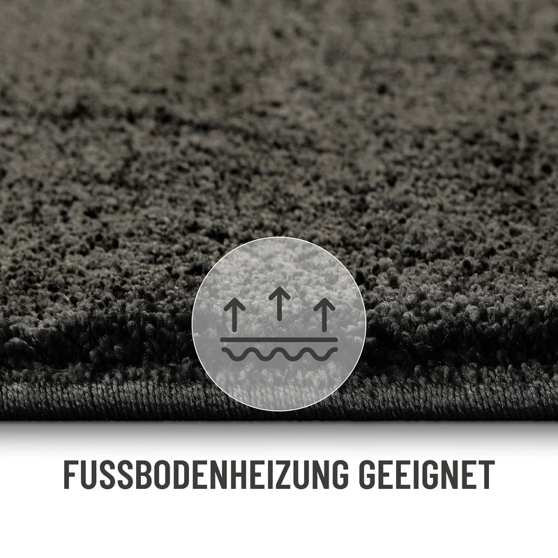 Kurzflorteppich Anthrazit "Nova" WECONhome Basics