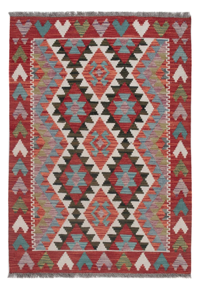 Kelim Maimene Teppich 89x123cm - mehrfarbig
