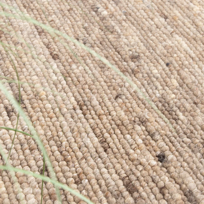 Wollteppich Rund - Feline Taupe Meliert