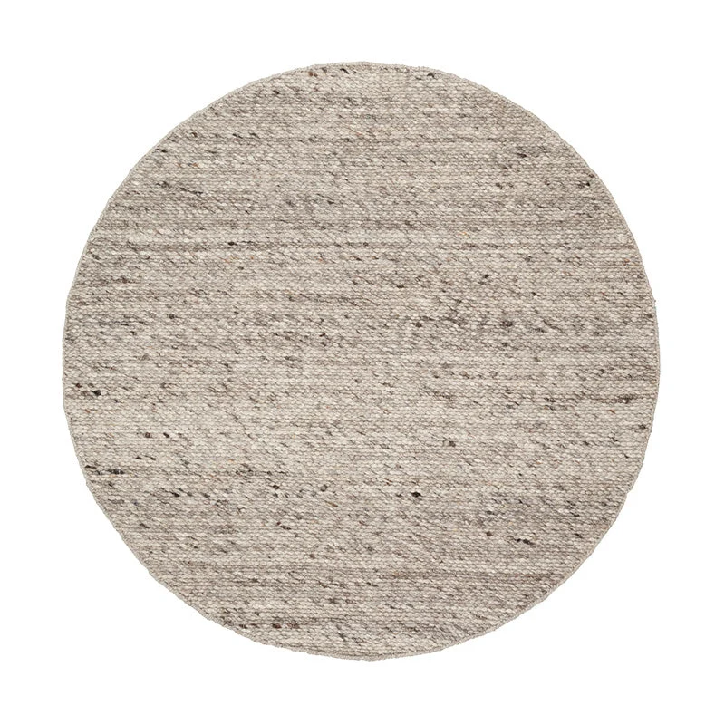 Wollteppich Rund - Feline Braun Meliert