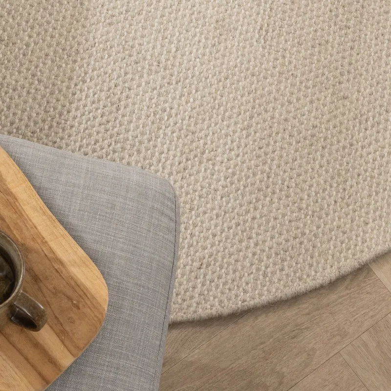 Wollteppich Rund - Bliss Creme Weiß