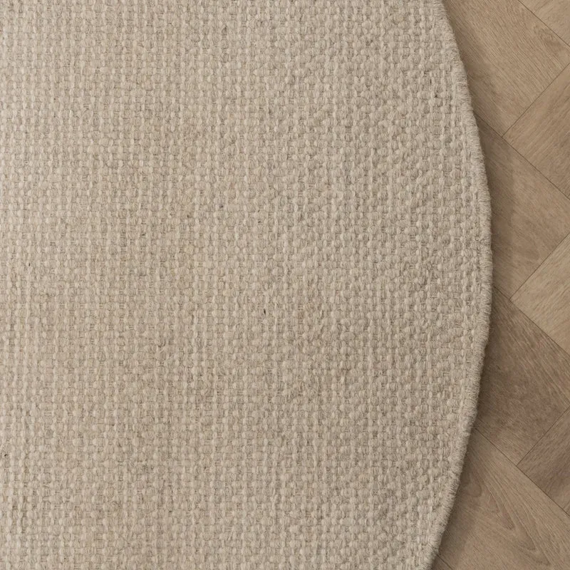 Wollteppich Rund - Bliss Creme Weiß