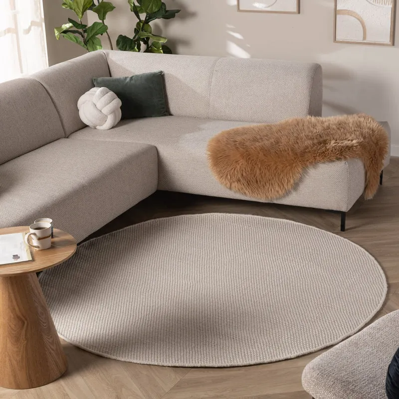 Wollteppich Rund - Bliss Creme
