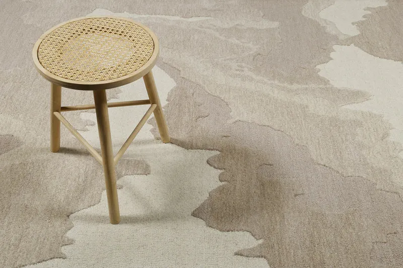 Kurzflorteppich Braun Multi aus Schurwolle "Carlo" WECONhome
