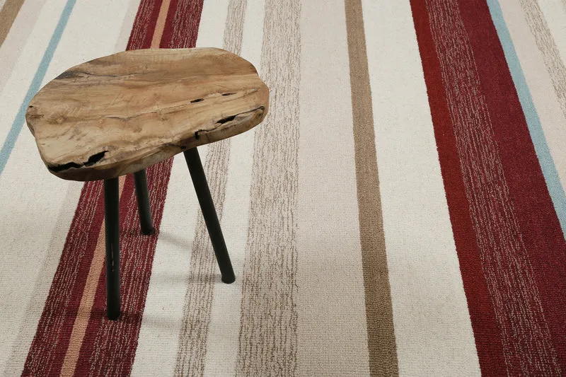 Kurzflorteppich Beige Multi aus Schurwolle "Sally" WECONhome