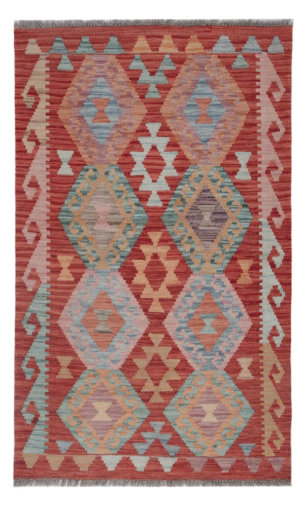 Kelim Maimene Teppich 82x129cm - mehrfarbig