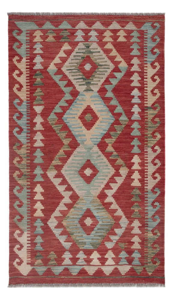 Kelim Maimene Teppich 77x131cm - mehrfarbig