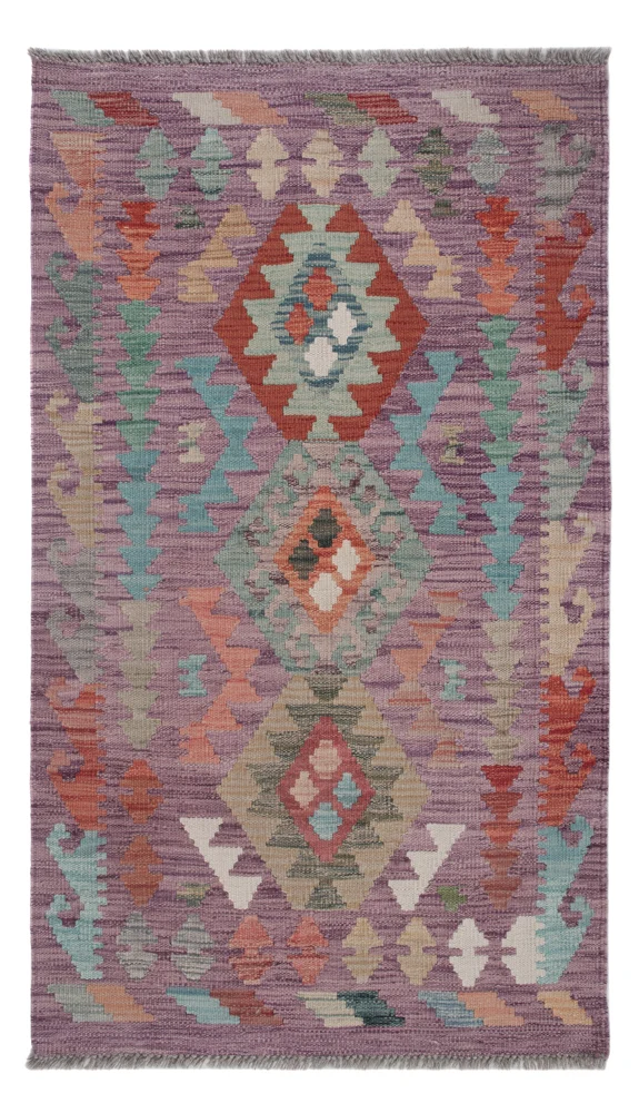 Kelim Maimene Teppich 80x135cm - mehrfarbig