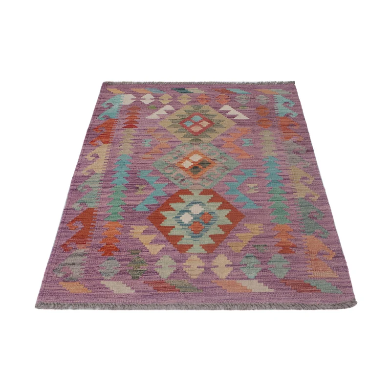 Kelim Maimene Teppich 80x135cm - mehrfarbig