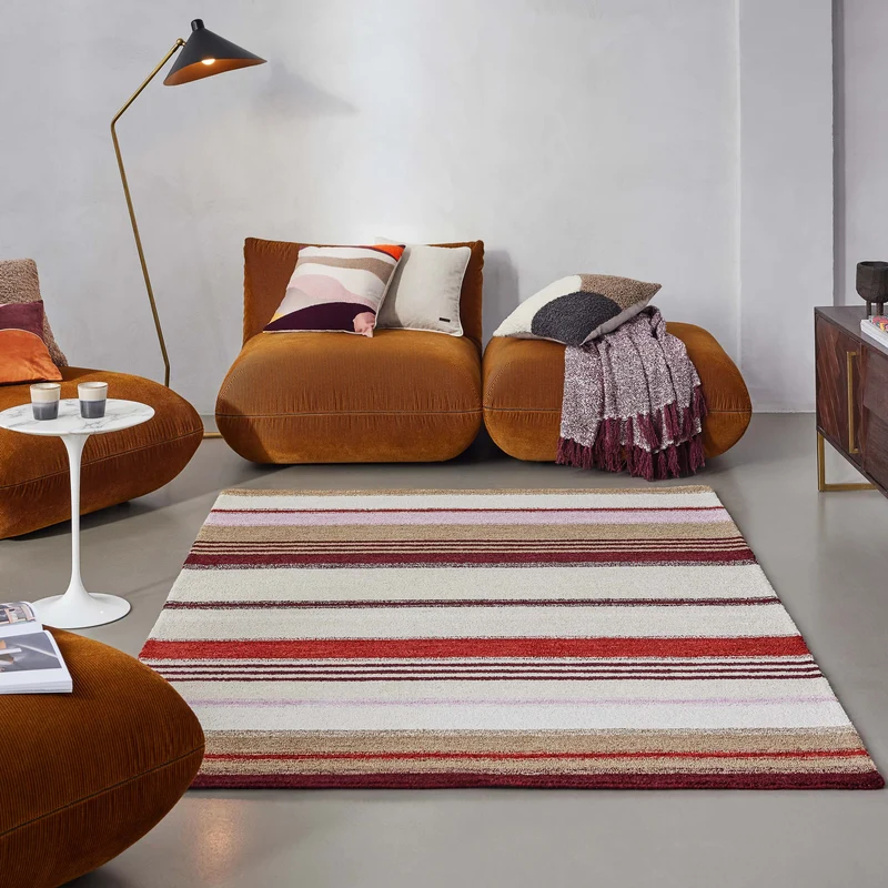 Kurzflorteppich Beige Multi "Petrol" WECONhome