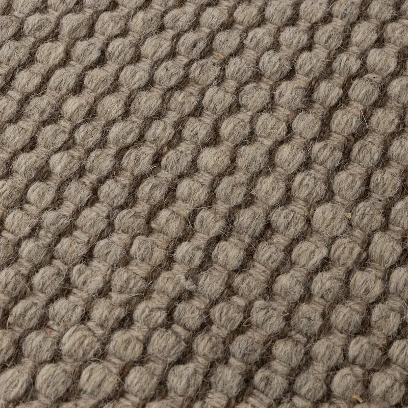 Wollteppich Rund - Bliss Beige Braun