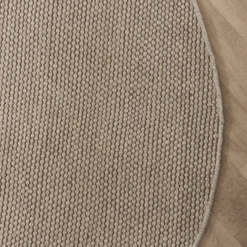 Wollteppich Rund - Bliss Beige Braun