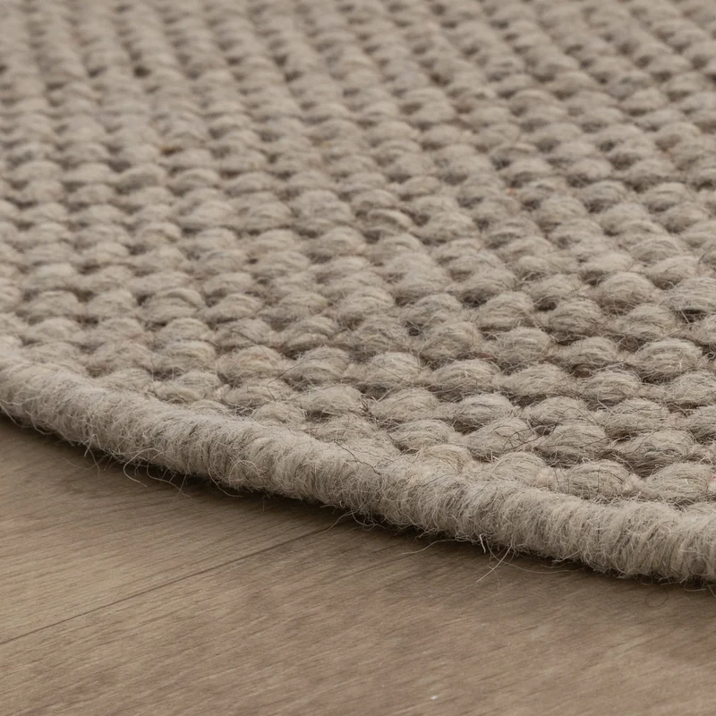 Wollteppich Rund - Bliss Beige Braun